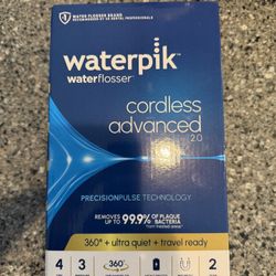 Brand New Waterpik Cordless Advanced 2.0 Water Flosser For Teeth
