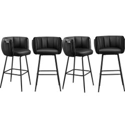 Set Of 4 Bar Stools 