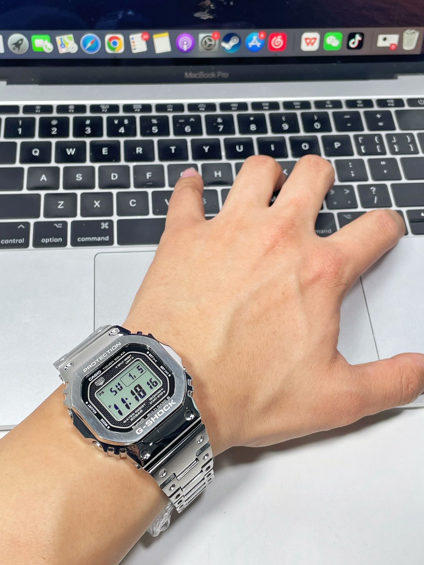 Casio GWM-B5000GD Silver Functional Watch