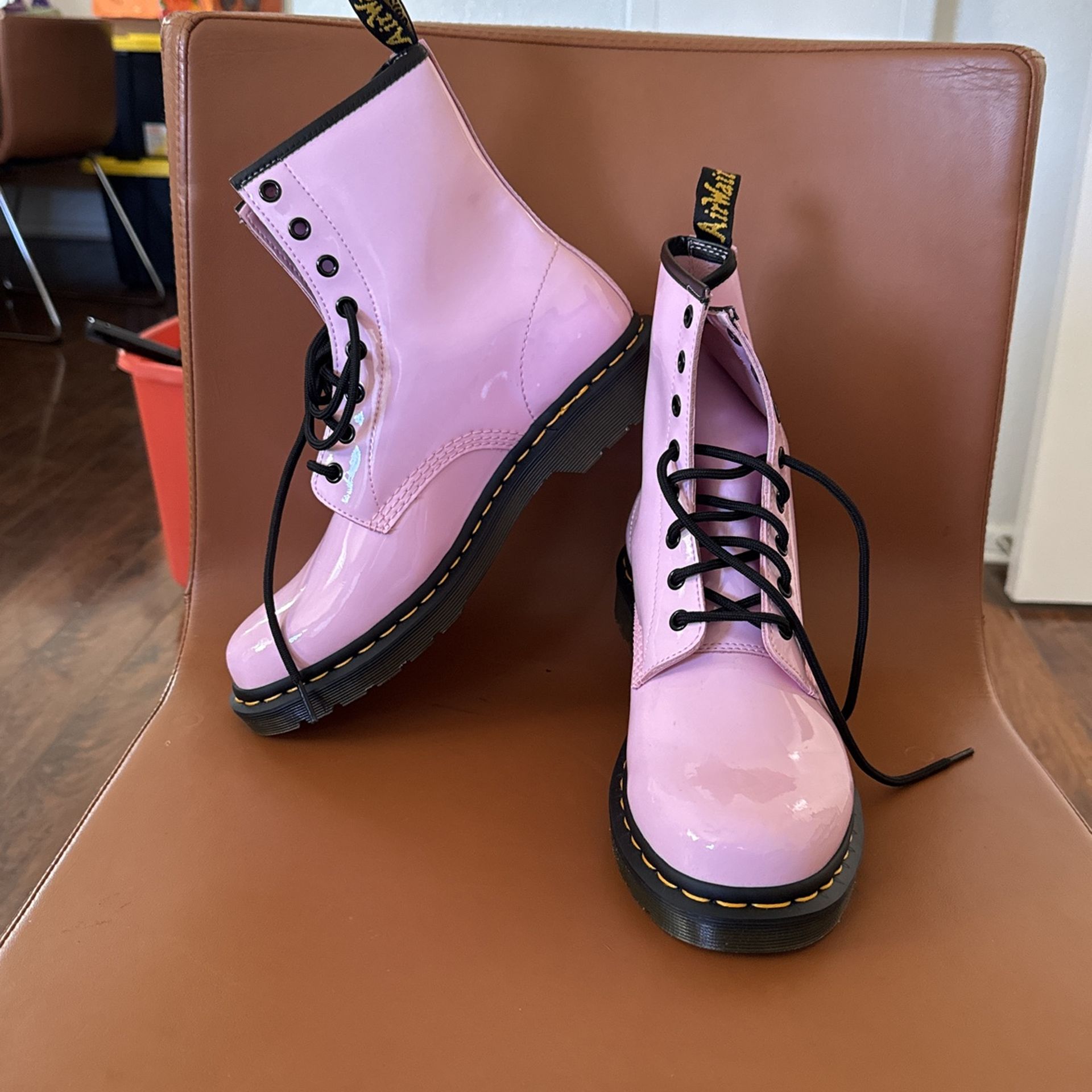 Pink Dr Martens Boots
