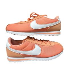 Nike Cortez Big Kids - Orange Peach / White