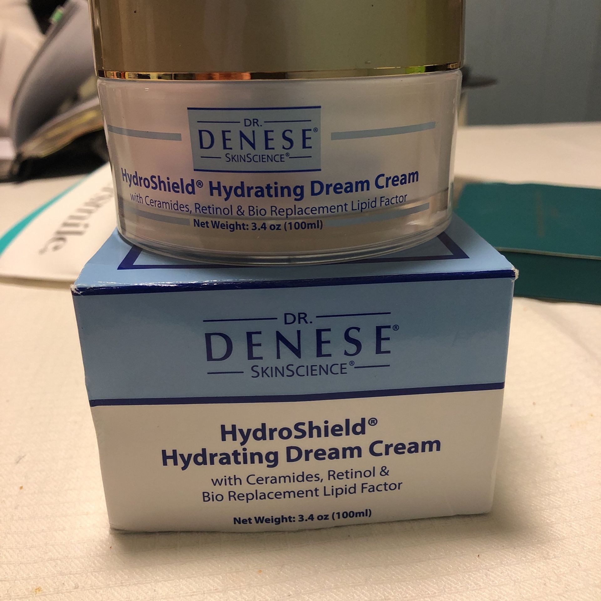 Dr. Denese SkinScience HydroShield Hydrating Dream Cream Advanced Hydration with Retinol, Peptides & Cermides To Help Maintain Moisture Tone & Elastic