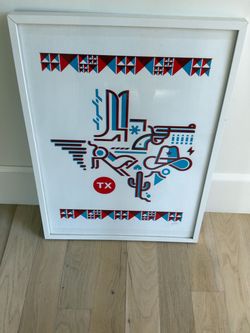 Framed Texas Art Print