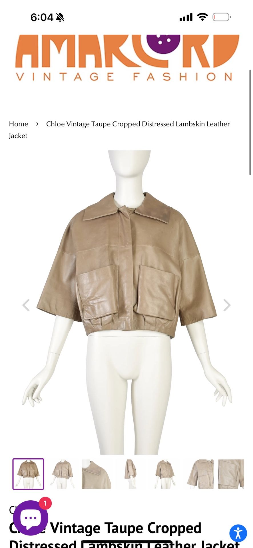 Chloe Vintage Leather Jacket