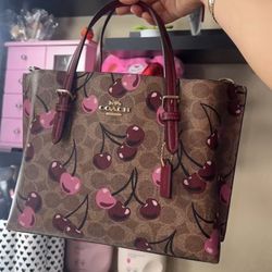 Coach Cherry Print Purse