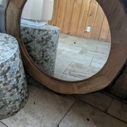 Rustic Wood Mirror 