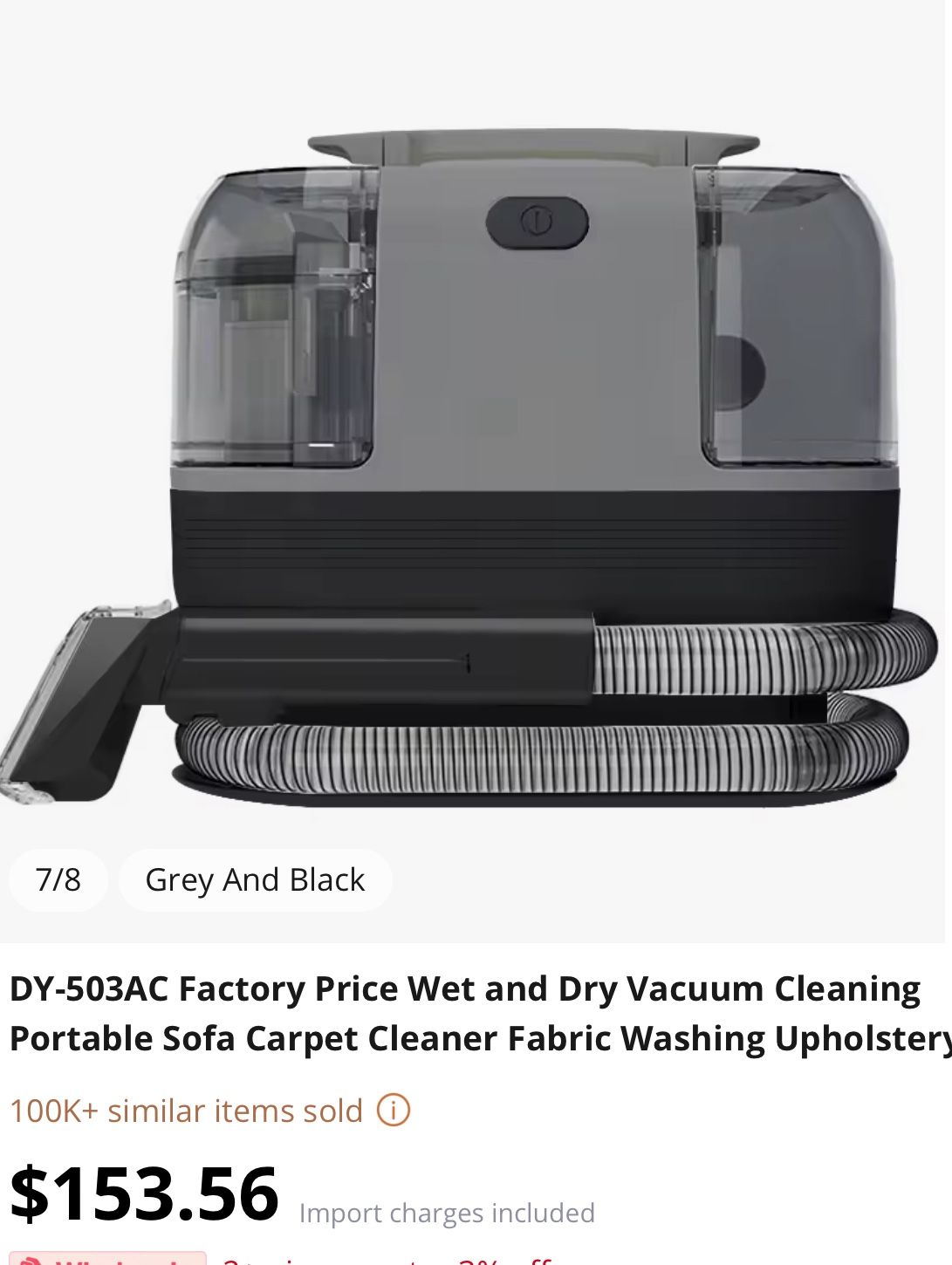DY-503AC Wet and Dry Vacuum Retail $150