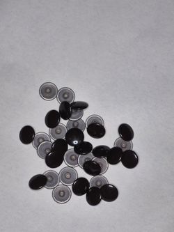 34 Dark Brown 7/8" Domed Snap Fastener Caps Leathercraft Hardware