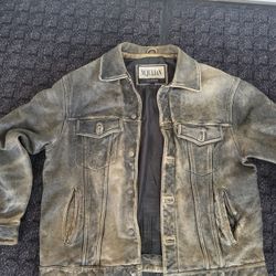 Wilson's Vintage Men's Leather Jacket Size Large