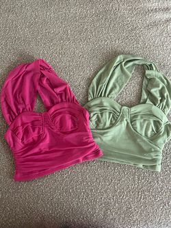 SHEIN Halter Crop Tops Set of Two