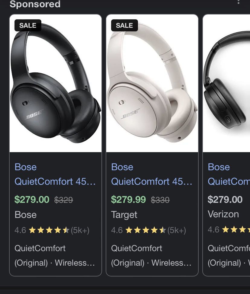BOSE 45 Quiet Comfort Headphones