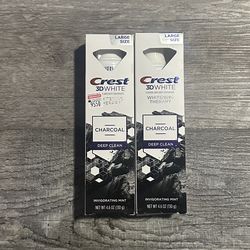 Crest 3D White Charcoal Deep Clean Toothpaste 4.6 Oz $6 Each