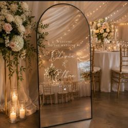71x32 Arch Mirror with Stand for Wedding