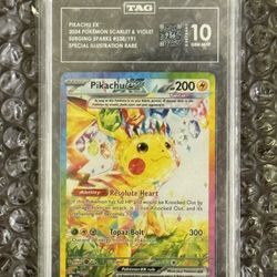 Pokemon PIKACHU 238 TAG 10 Special Illustration Rare PSA SIR EN 