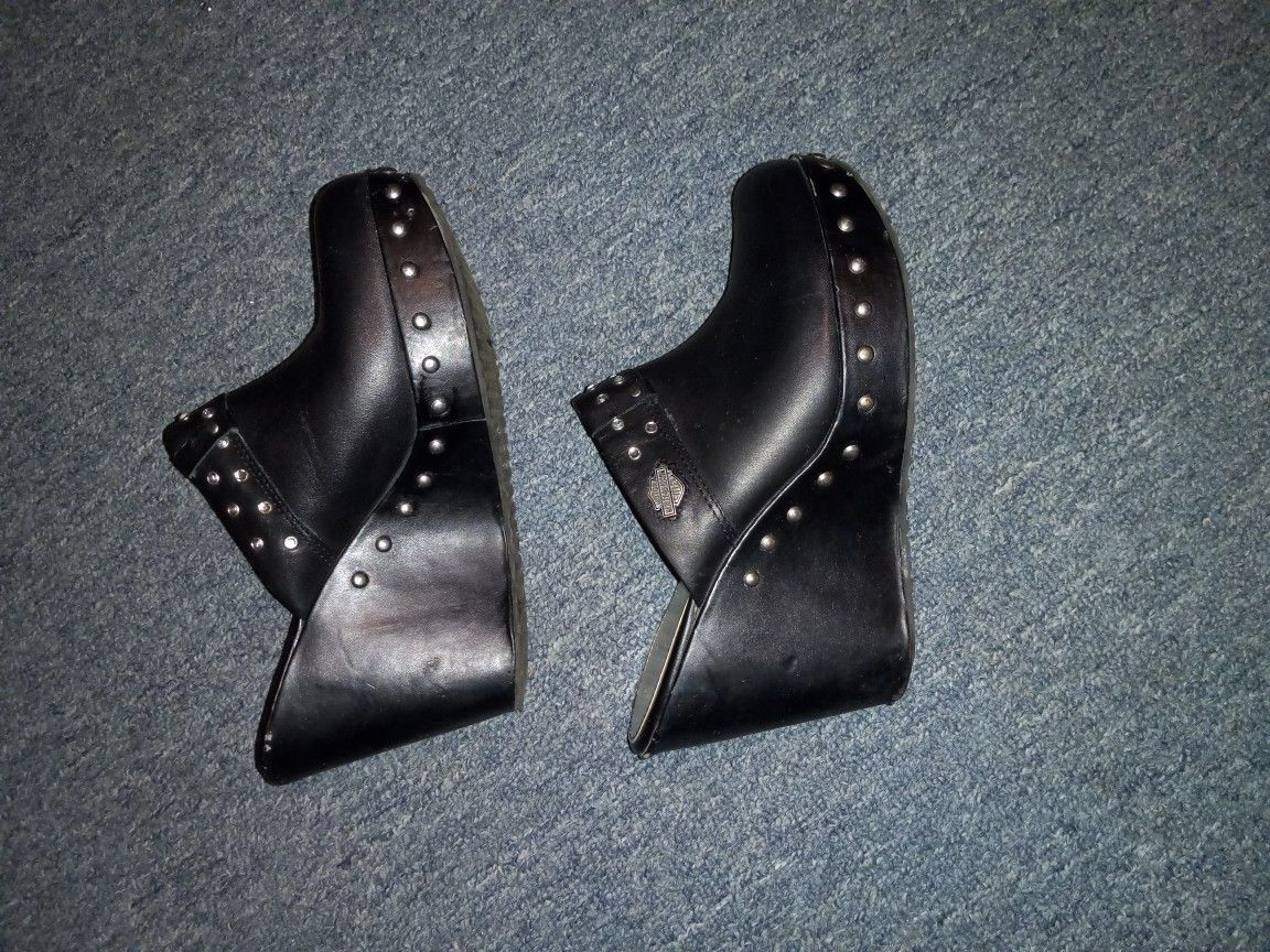Harley Davidson Womens Clogs Shoes Size 8 1/2