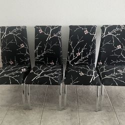 Dinning Chairs With Cover Set Of 06