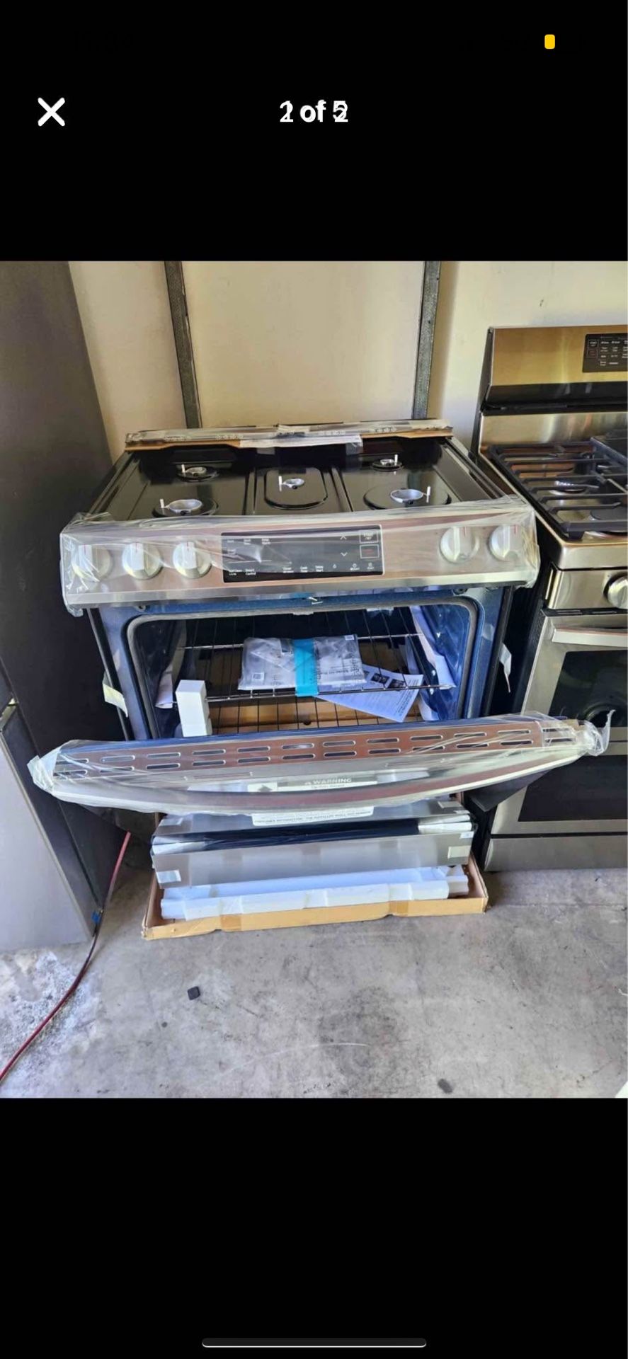 Samsung Gas Slide In Stove