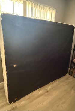 Box Spring & Black Metal Frame