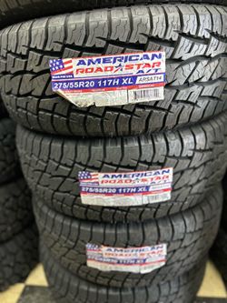 275-55R20 a/t american new tires 🛞