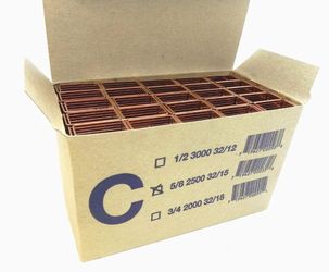 ISM Gold Crown 5/8" Staples, 2500/Box For Powered Guns & Sticks USA MADE