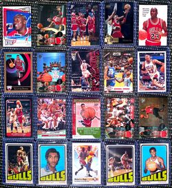 Chicago Bulls NBA Trading Card Lot Jordan, Pippen Rose & more (20 Cards)