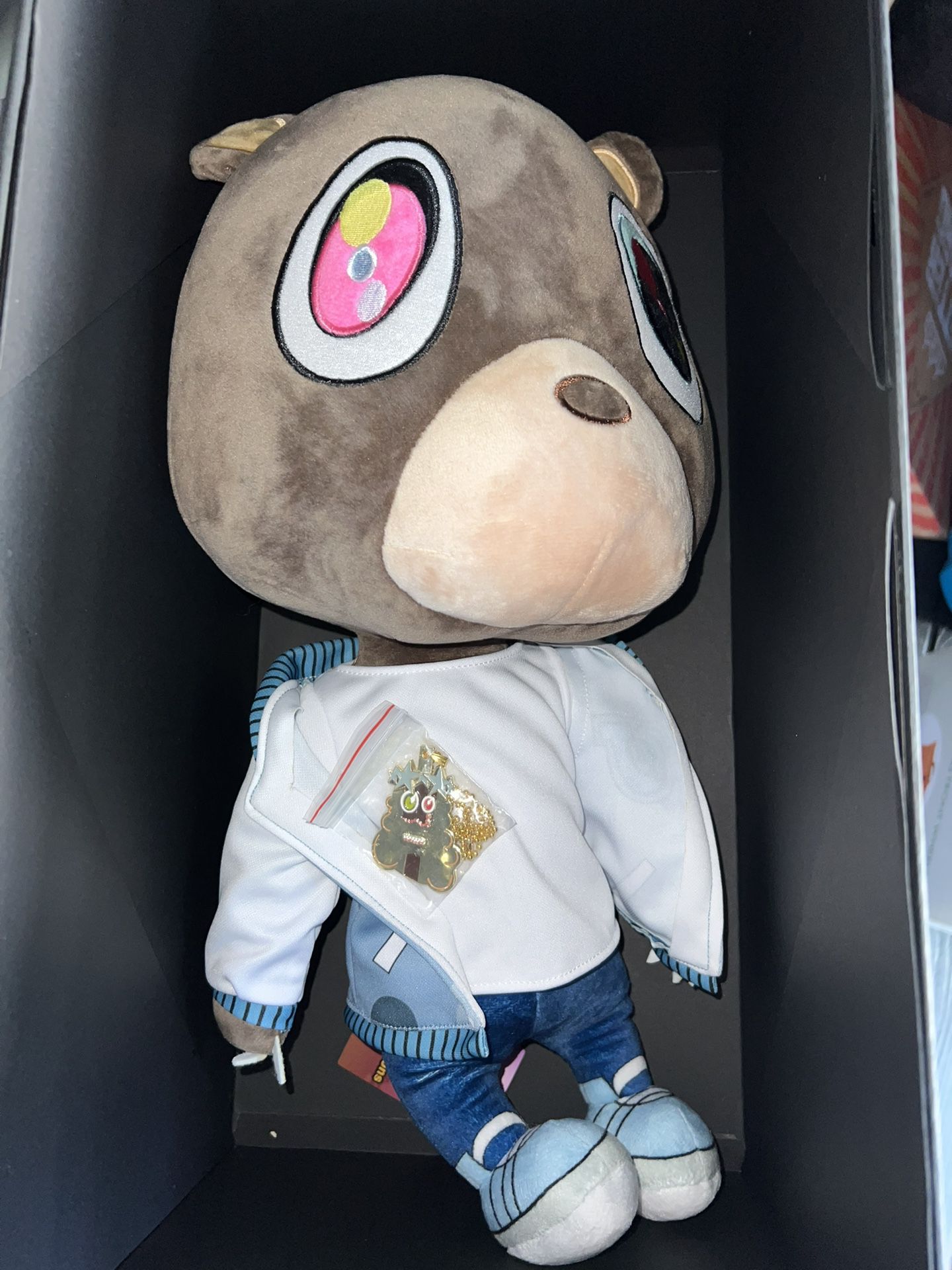Gredee arts kanye west graduation 18 in bear plush soldout collectible