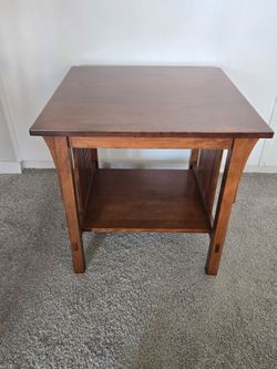 Square Wood Accent/End Table