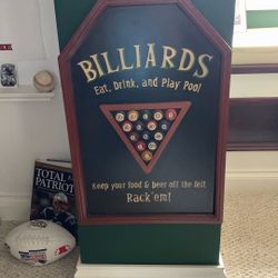 Billiard Sign 