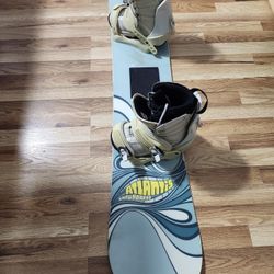 Snowboard Atlantis w/ Bindings And Boots $110