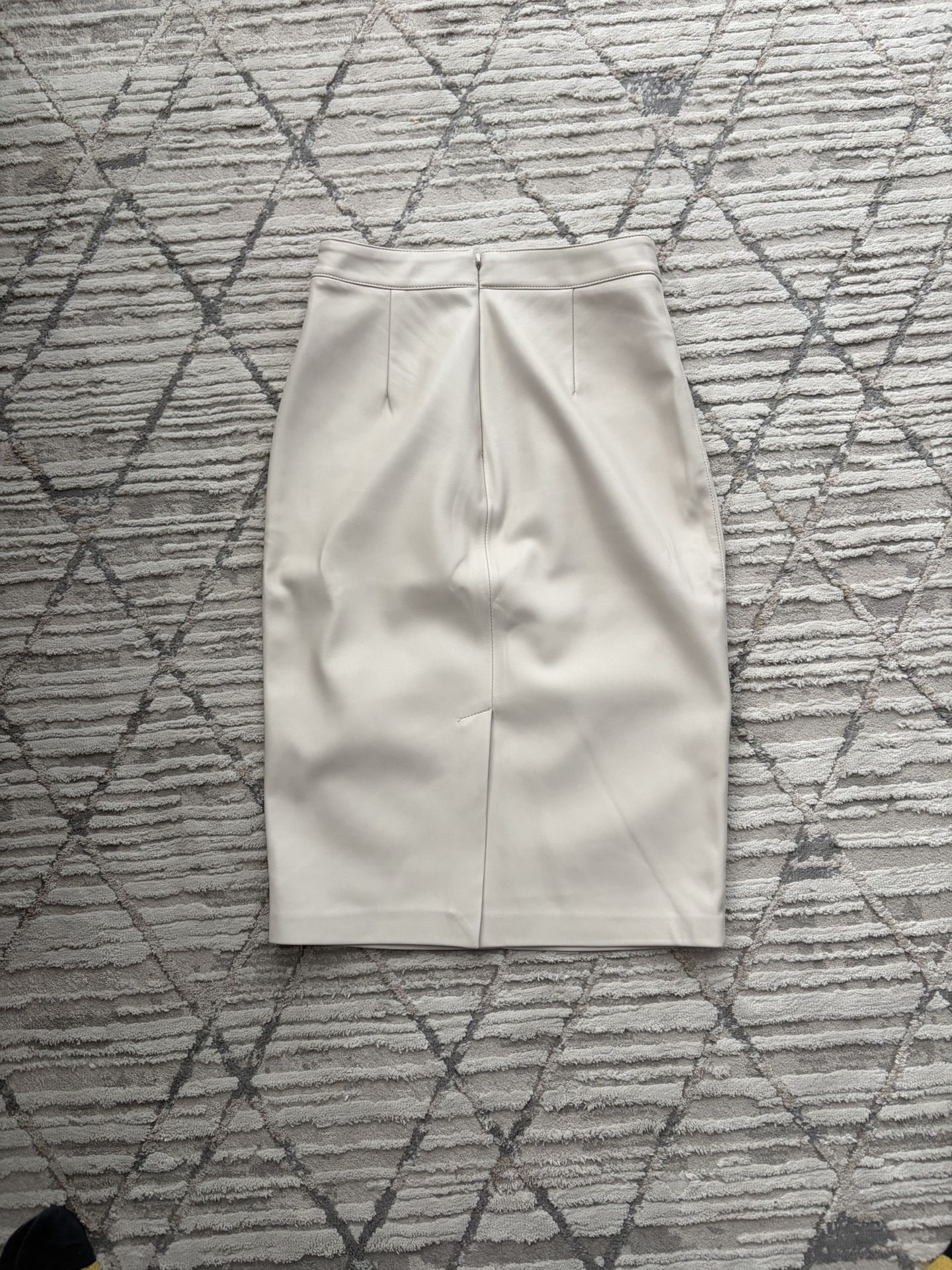 Beige Mango Pencil Skirt