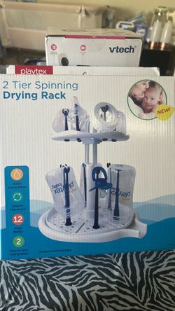 🍼 2-Tier Spinning Drying Rack –  New!