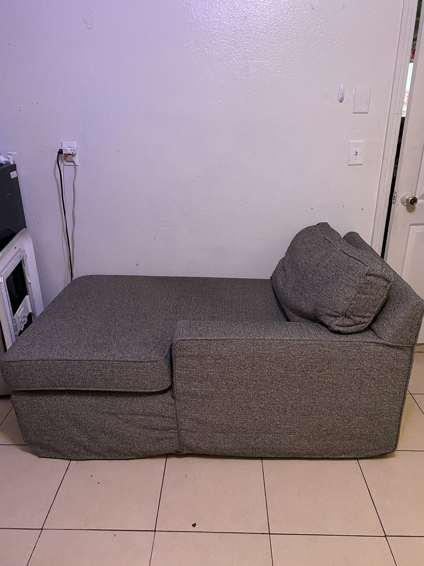 Grey lounge couch