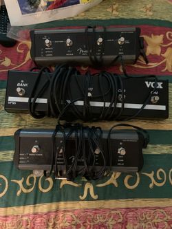 3 Guitar pedal Boards Vox and Fender
