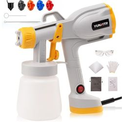 Paint Sprayer - Ultra-Light Spray Paint Gun with 4 Nozzles