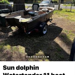 Sun  dolphin  Water tender 11 Boat