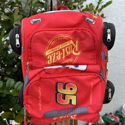 Target Cars Lightening Mcqueen Backpack Used excellent Condition 11x14 