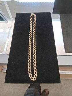 10k, 58.1g, 26" mens yellow gold necklace