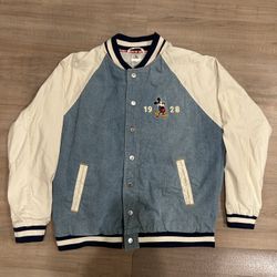 Disney Mickey Mouse Varsity Denim Jacket