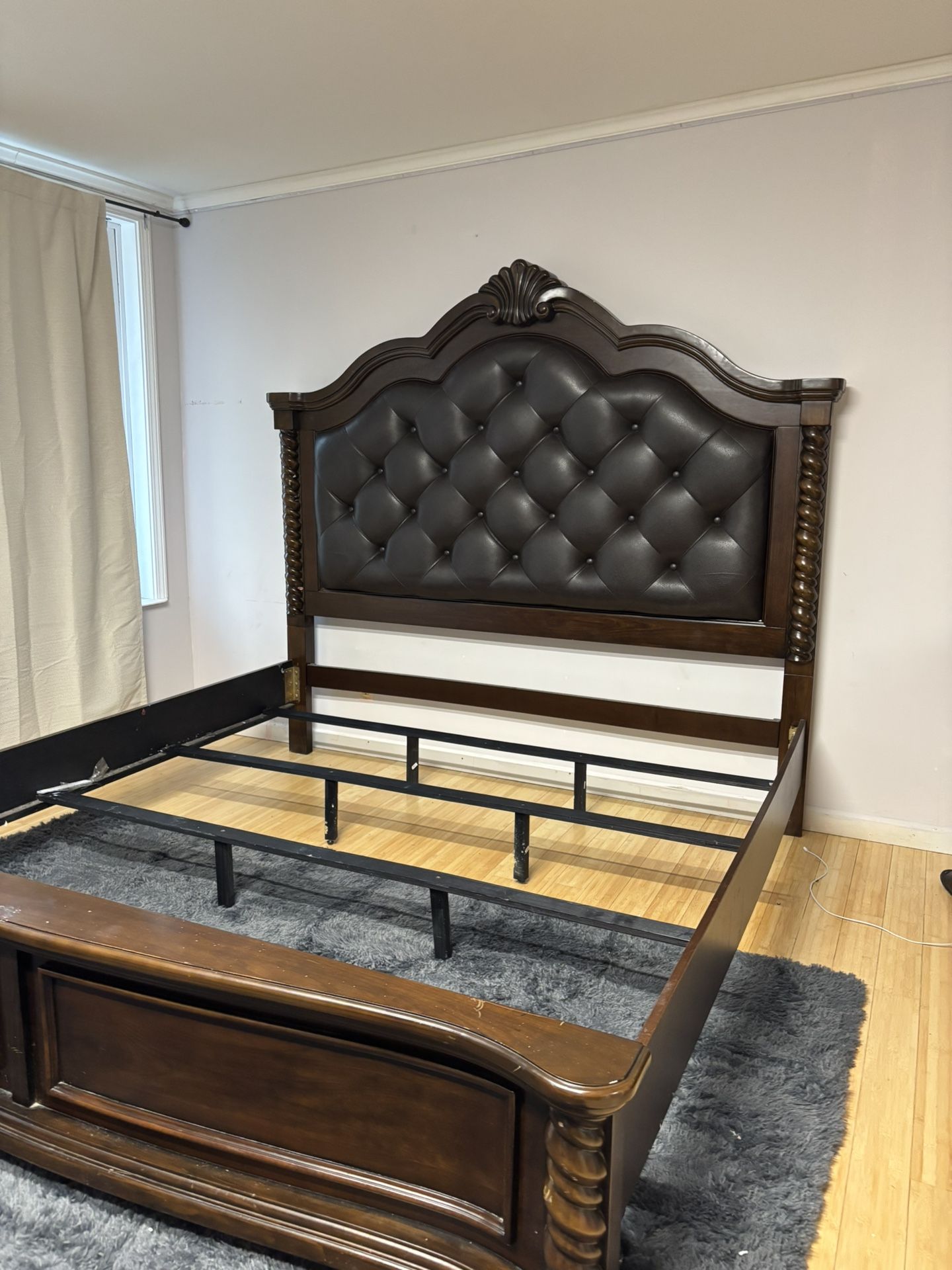 king bed frame mattress not included