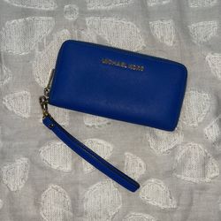 Royal Blue Michael Kors Wrist Wallet