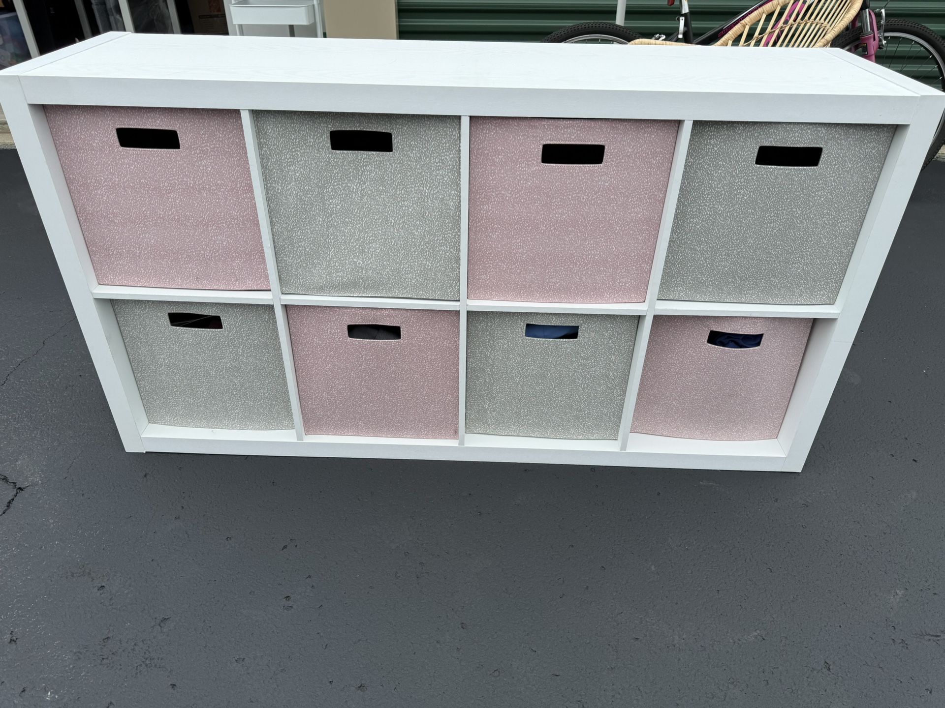 8 Cube Organizer With 13 Inch Bins 