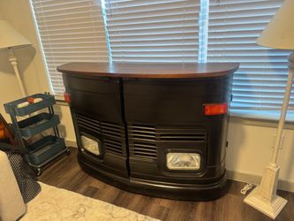 2 Bar Stools & Gas Guzzler Bar