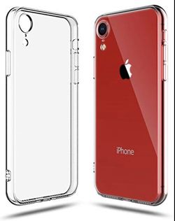 I Phone XR Case, Clear, Shock Proof, TPU Bumper, Soft Cover