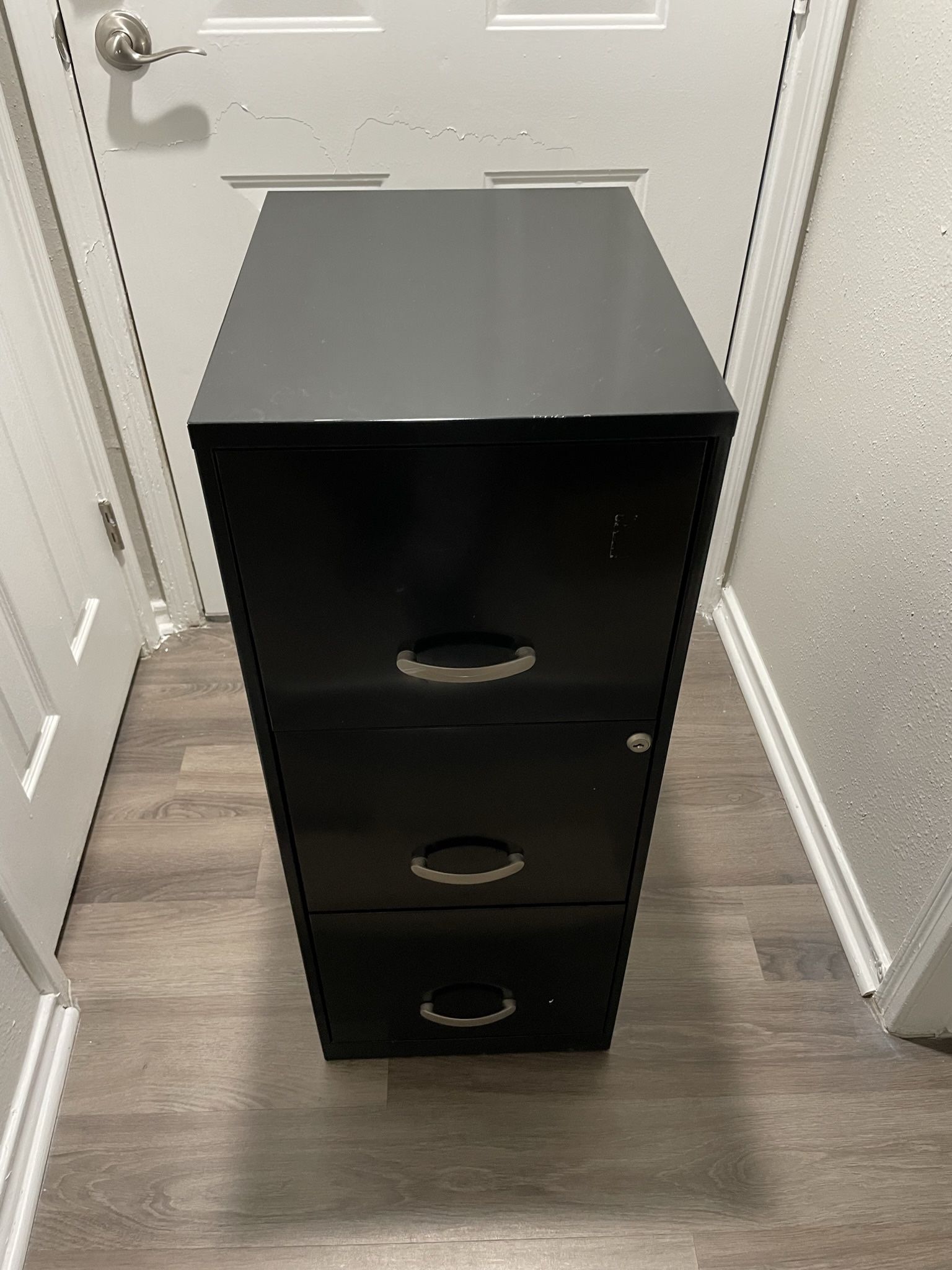 Small Black File Cabinet
