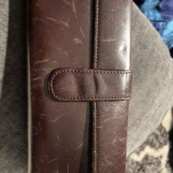 HOBO International distressed leather brown wallet