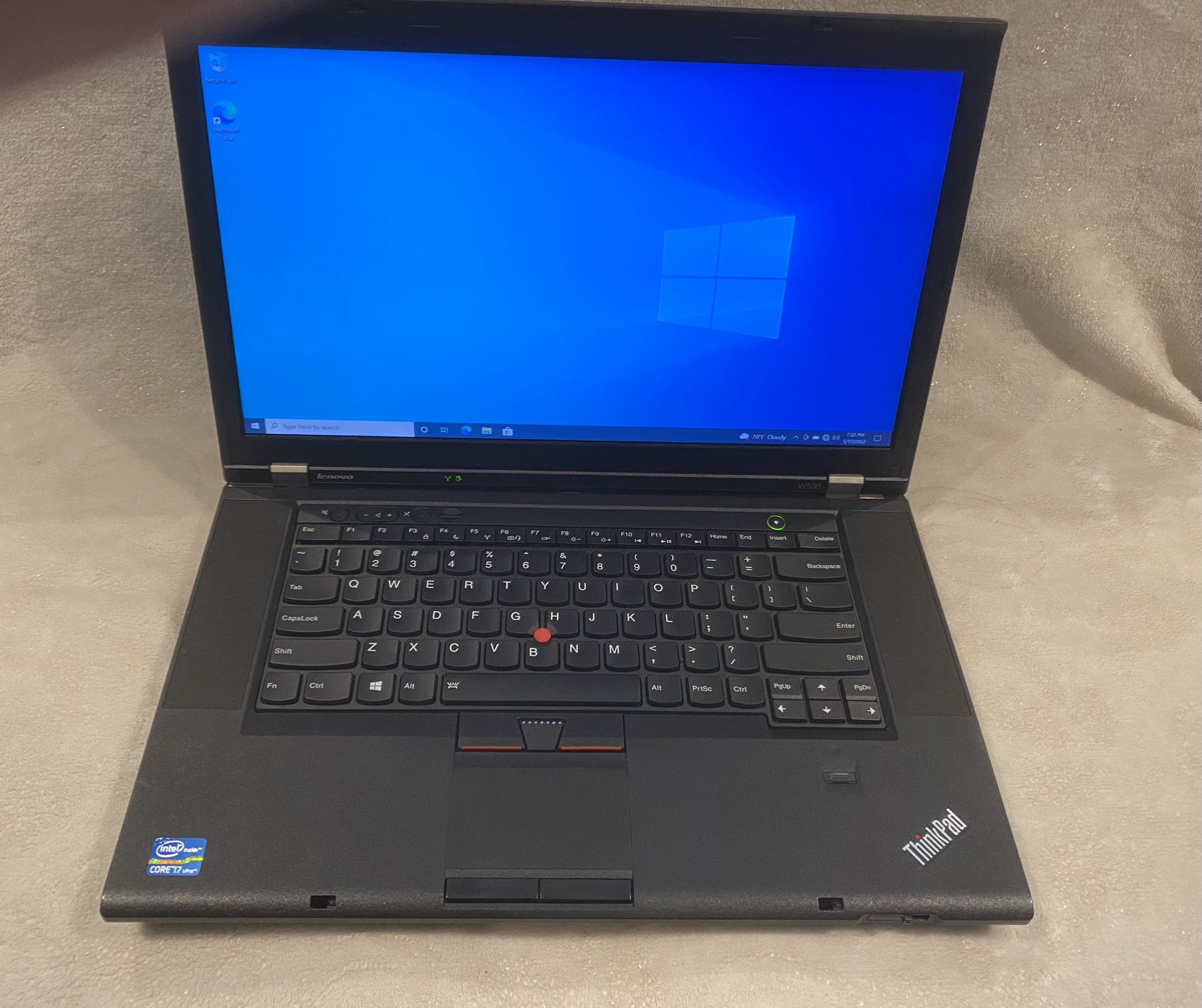 Lenovo Thinkpad W530 Laptop $250