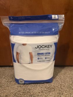 Jockey Essentials 3-Pack Crew Neck T-Shirts 2XL