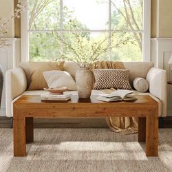 Brand New 47″ Solid Wood Coffee Table – Rectangular Center / Cocktail Table