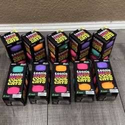 Teenie NeeDoh Cool Cats Squishy 3-Pack Tear-Resistant Random Color NEW 