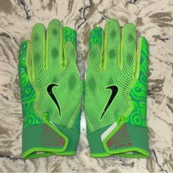 Nike Football Receiver Gloves ; Green